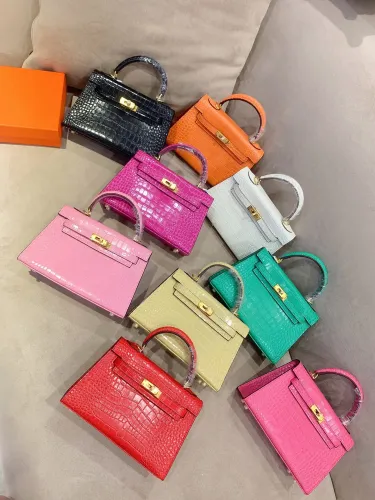Hermes Kelly 2 Crocodile print XYZ091 22cm