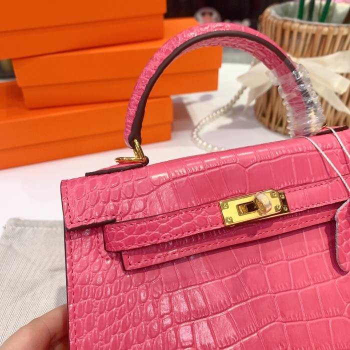 Hermes Kelly 2 Crocodile print XYZ091 22cm
