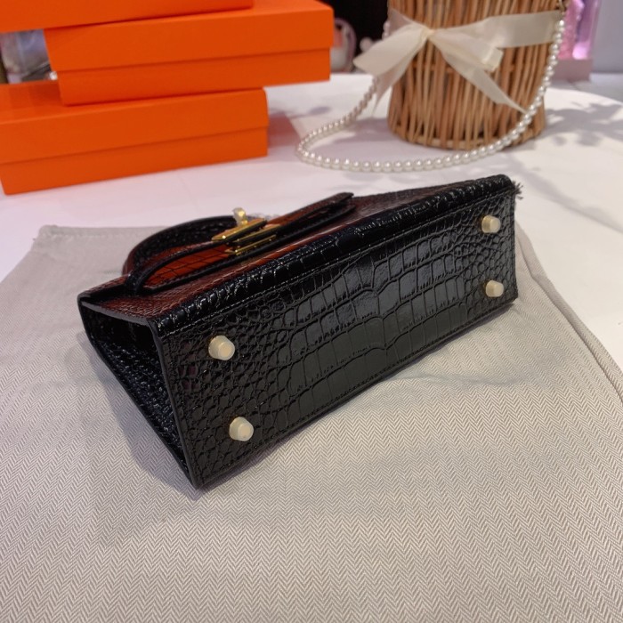 Hermes Kelly 2 Crocodile print XYZ091 22cm