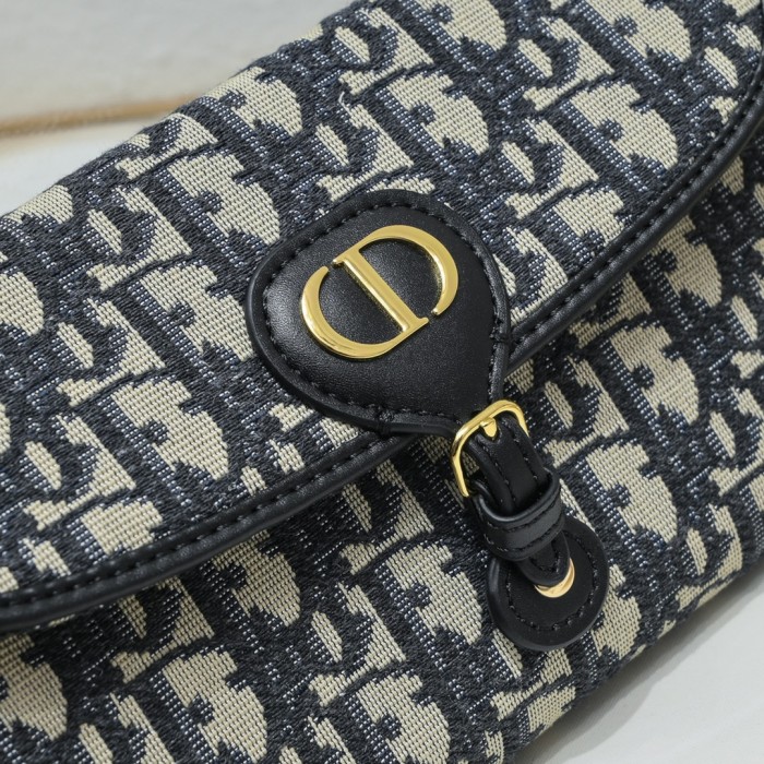 Dior Bobby East-West Bag Blue print CD7705 XB061 21.5cm