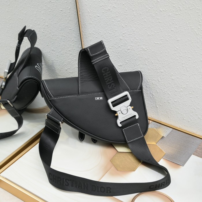 Saddle Bag Black silk screen CD-1040 XB032 28cm