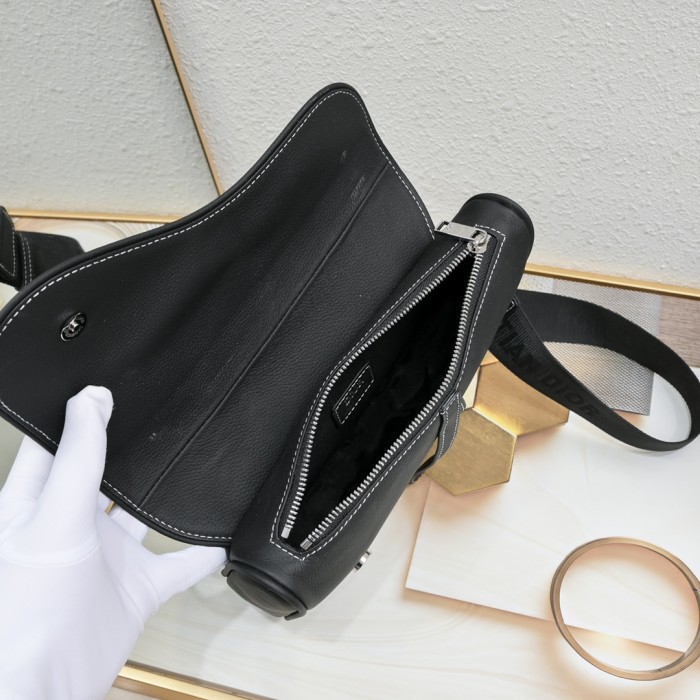 Saddle Bag Black silk screen CD-1040 XB032 28cm