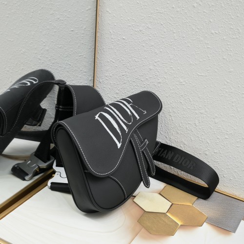 Saddle Bag Black silk screen CD-1040 XB032 28cm