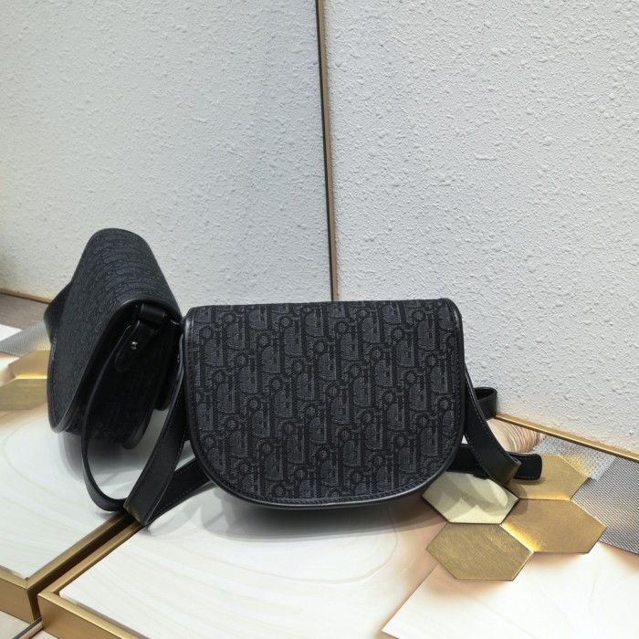 Mini Dior Tears Gallop Bag Black print 1070 XB002 20.5cm