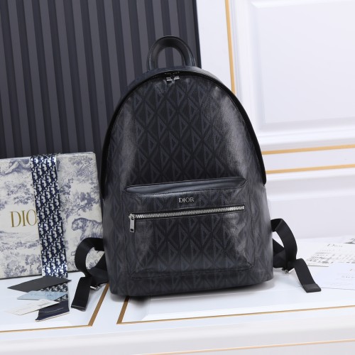 Large Rider Backpack Black canvas 6601 LM032 30cm