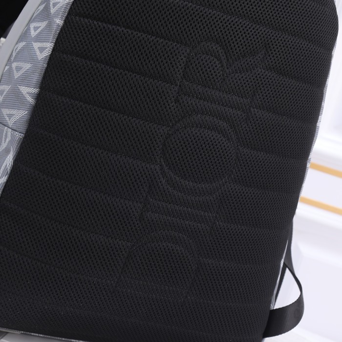 Large Rider Backpack Gray canvas 6601 LM032 30cm