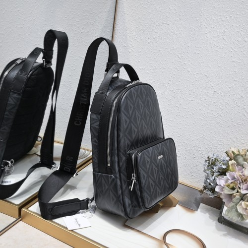 Mini Rider Sling Bag Black canvas 7701 XB002 21cm