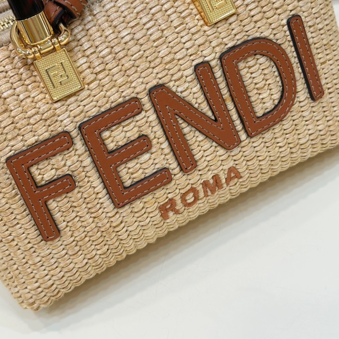 By The Way Mini Bag beige straw 4401 LM071 17cm