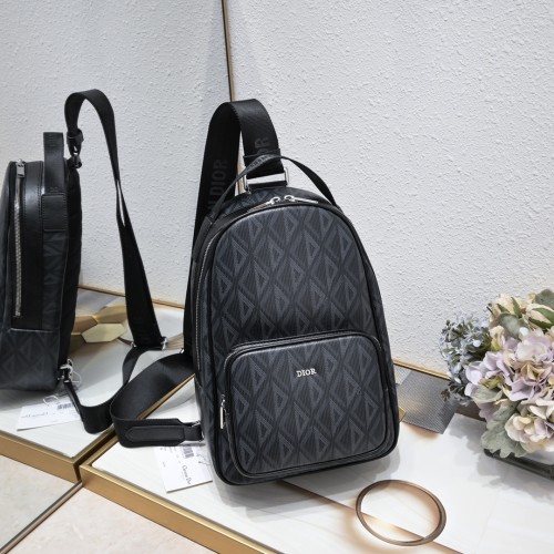 Mini Rider Sling Bag Black canvas 7701 XB002 21cm