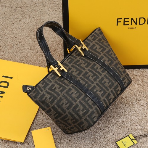 Medium Fendi Vintage Tote bag Brown 20105 LM071 24cm