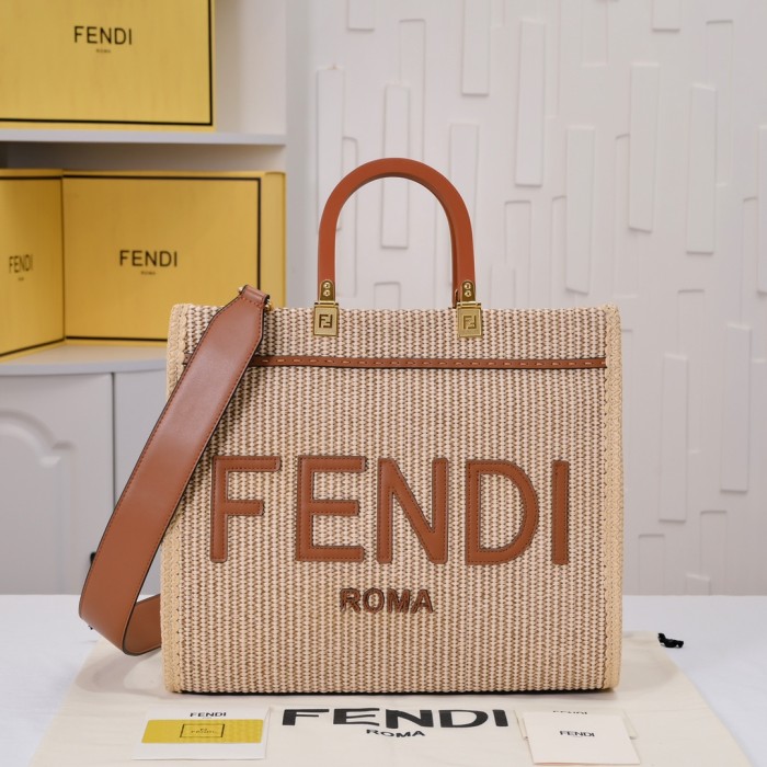 Sunshine Medium Tote Bag Beige straw 9914 LM042 31cm
