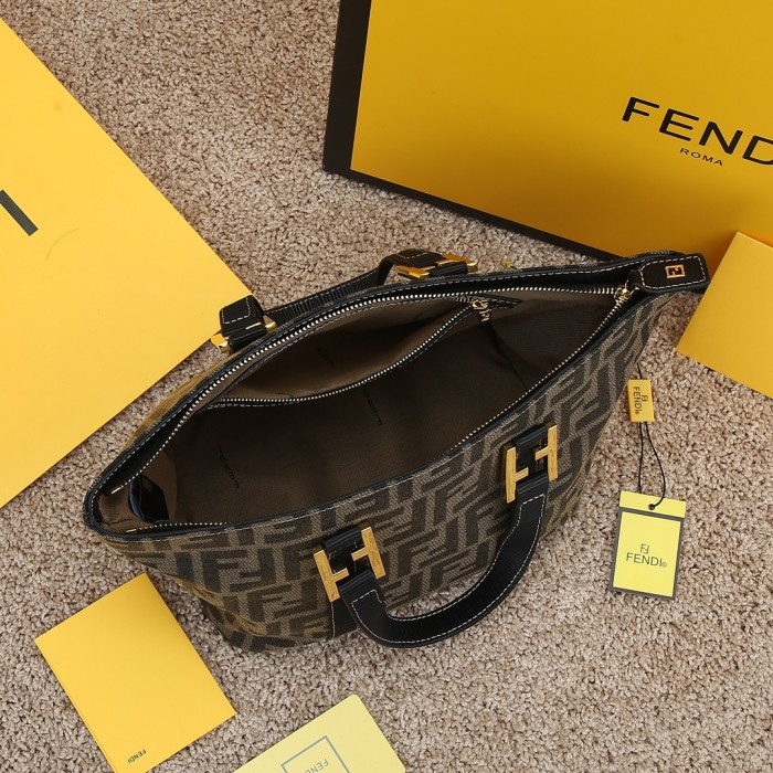Medium Fendi Vintage Tote bag Brown 20105 LM071 24cm