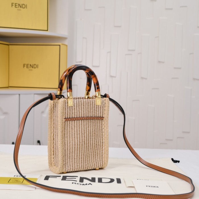 Sunshine Mini Tote Bag Beige straw 9916 LM061 13cm