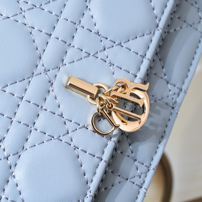 Miss Dior Mini Bag Blue sheep CD2023 XB071 21cm