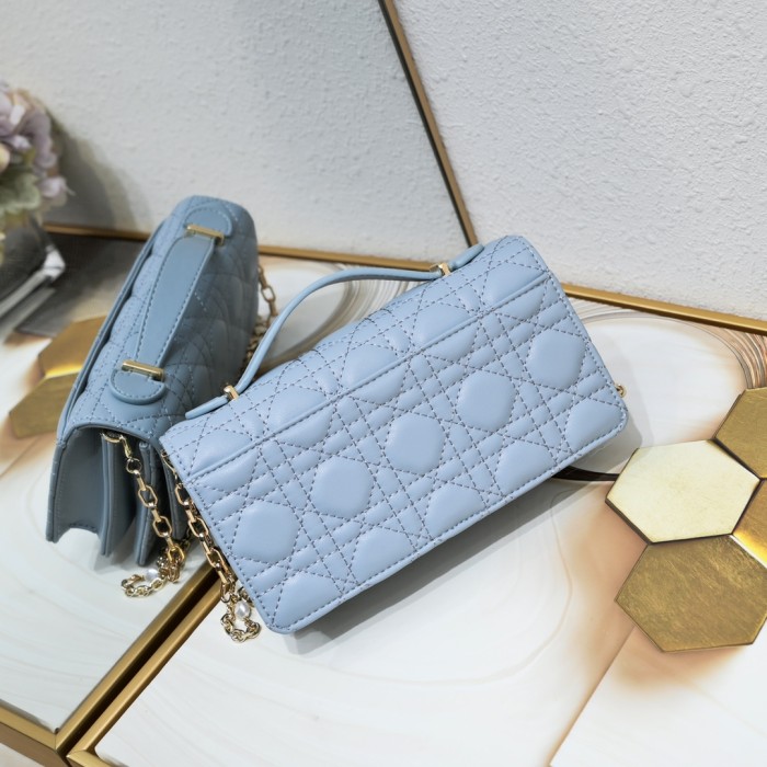 Miss Dior Mini Bag Blue sheep CD2023 XB071 21cm