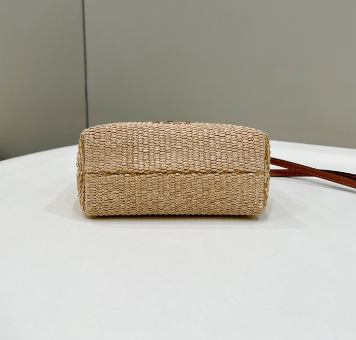 By The Way Mini Bag beige straw 4401 LM071 17cm