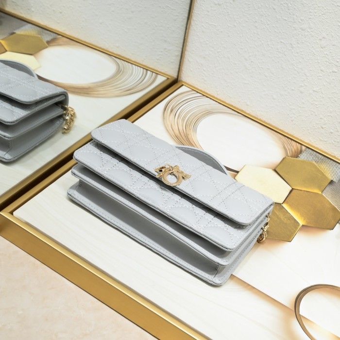 Miss Dior Mini Bag Gray sheep CD2023 XB071 21cm