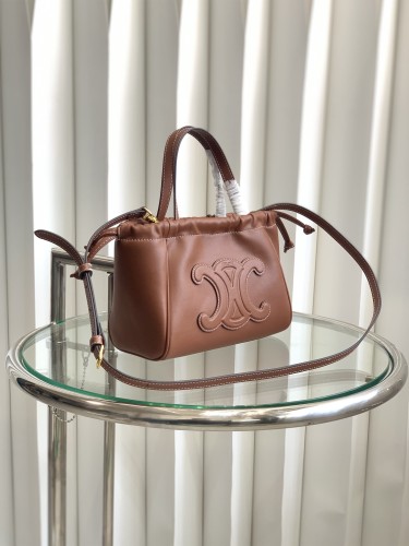 CABAS TRIOMPHE Small Bag Brown 111013 LM051 22cm