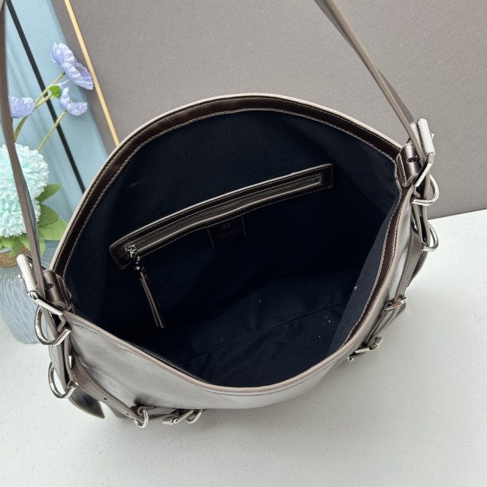 Medium Voyou Bag Coffee V666 LM022 40cm