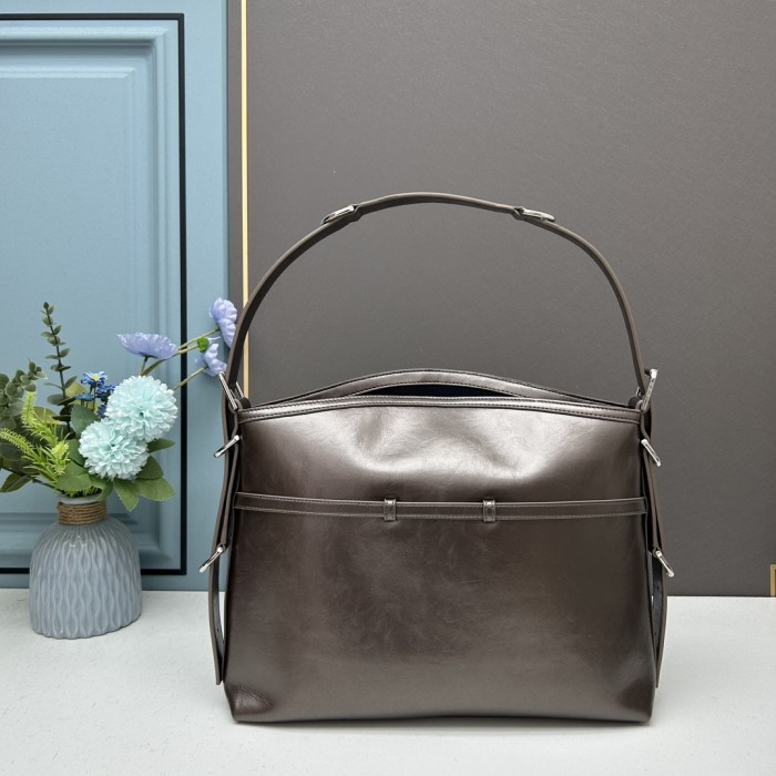 Medium Voyou Bag Coffee V666 LM022 40cm