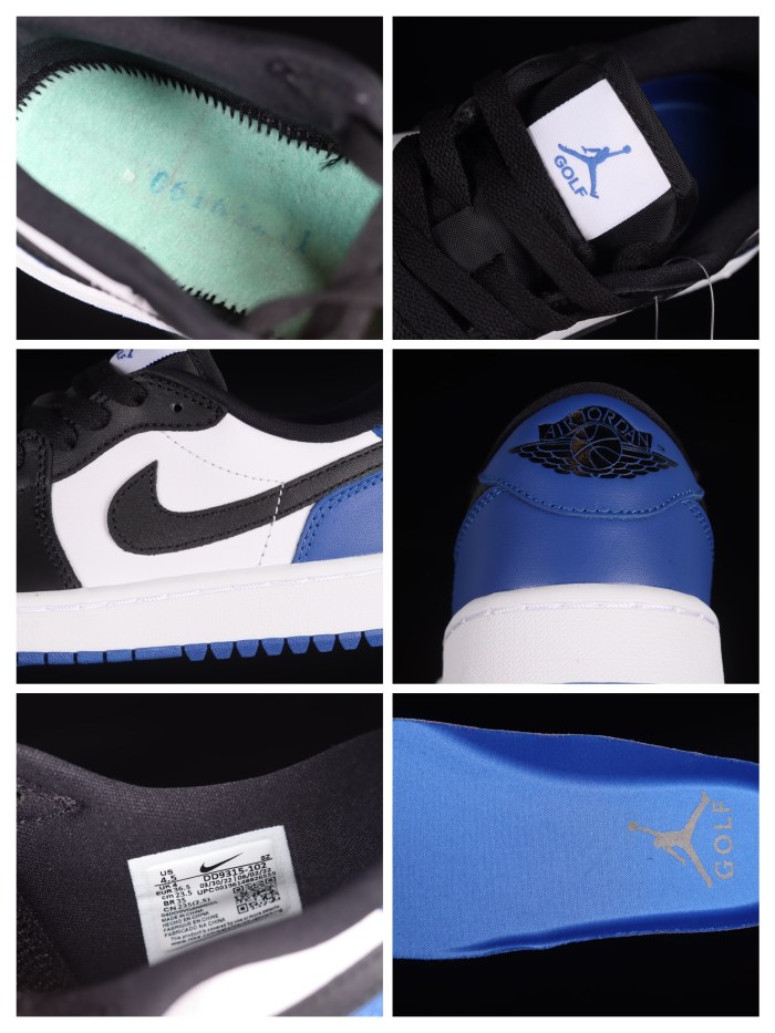 Air Jordan 1 Low Golf Royal Toe AJ1 DD9315-102 XM082