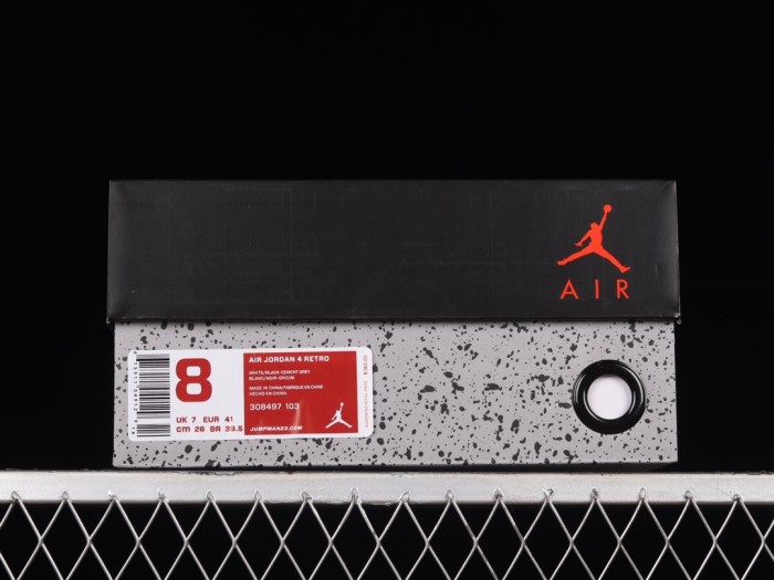 Air Jordan 4 Retro White Black AJ4 308497-103 XM003