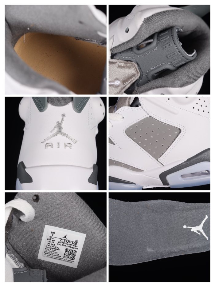 Air Jordan 6 Cool Grey AJ6 CT8529-100 XM083