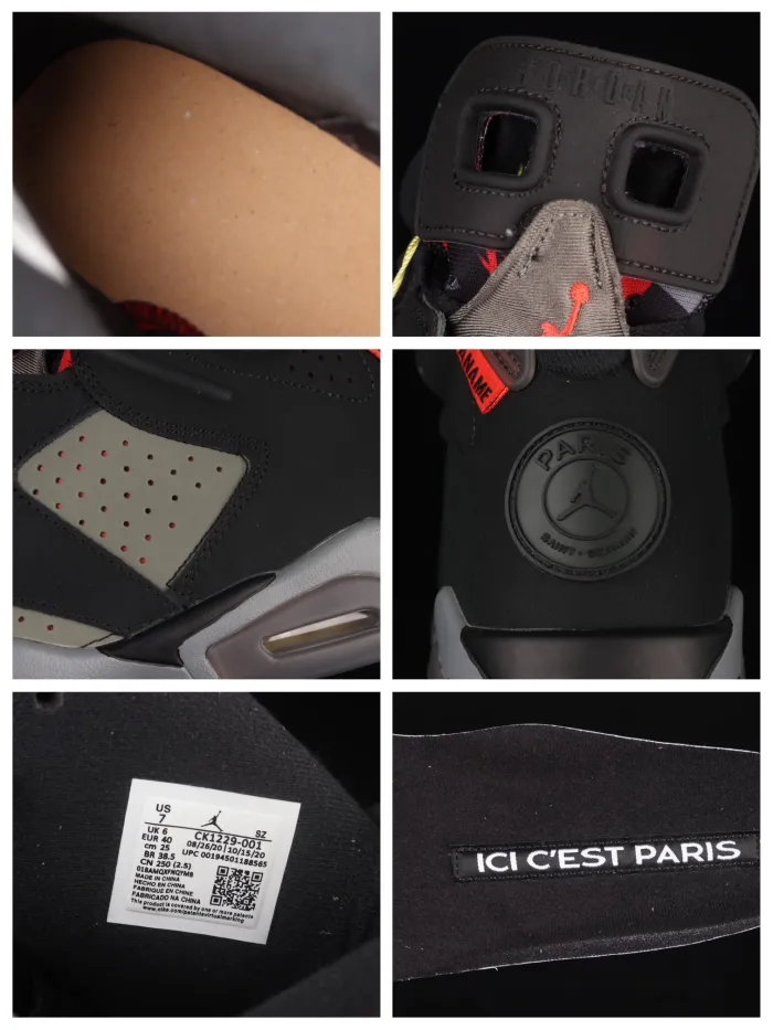 PSG x Air Jordan 6 Retro AJ6 CK1229-001 XM083