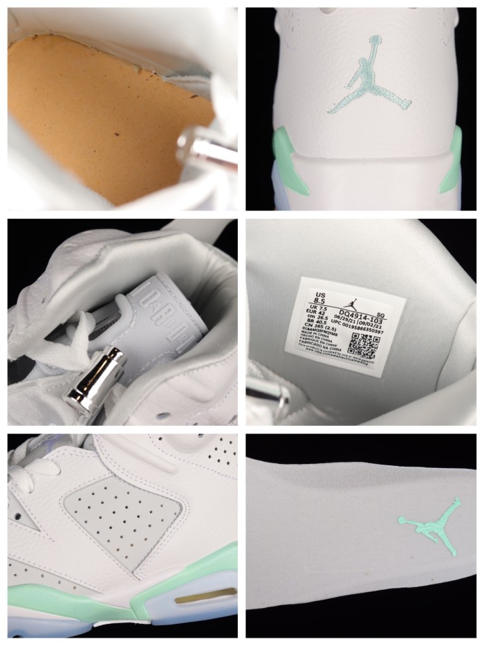 Air Jordan 6 Mint Foam”AJ6 DQ4914-103 XM083