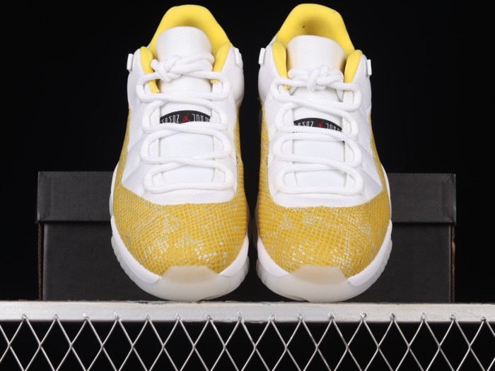 Air Jordan 11 Low SE Yellow Snakeskin AJ11 AH7860-107 XM033
