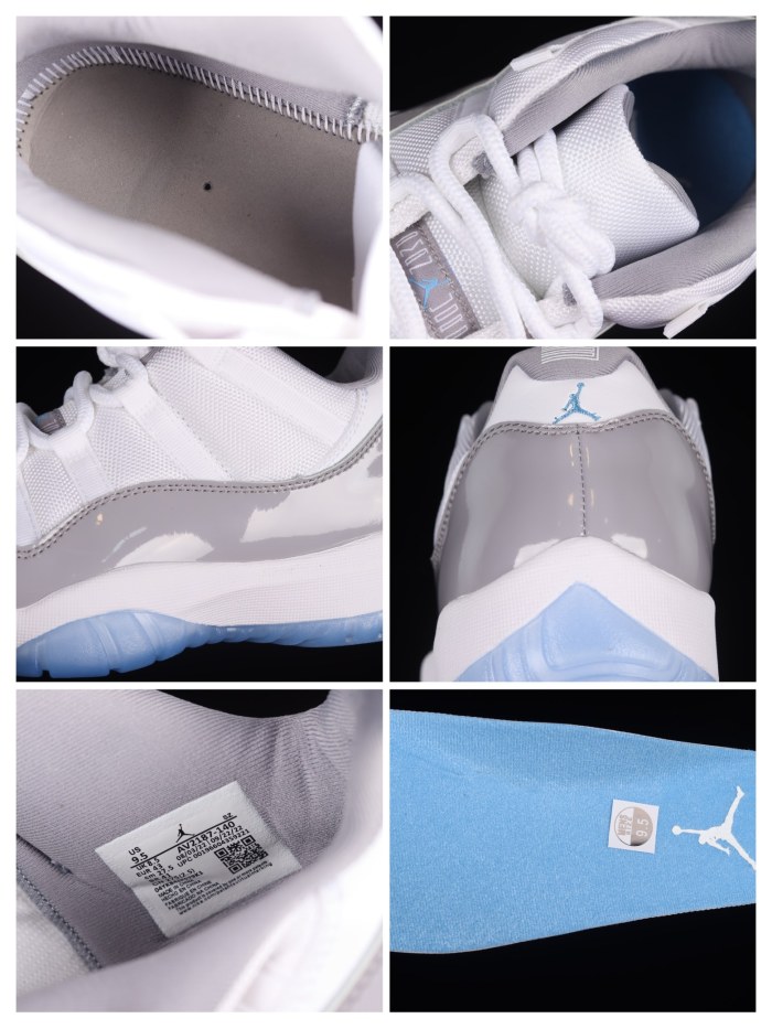 Air Jordan AJ11 Low Cement Grey AJ11 AV2187-140 XM033