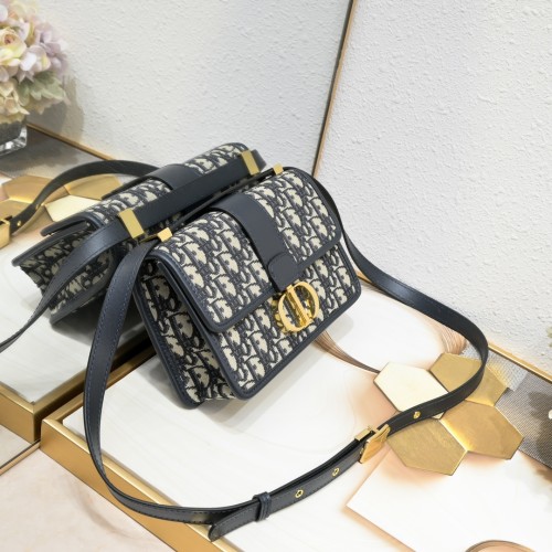 Small 30 Montaigne Bag Blue print 1002 XB081 21.5cm