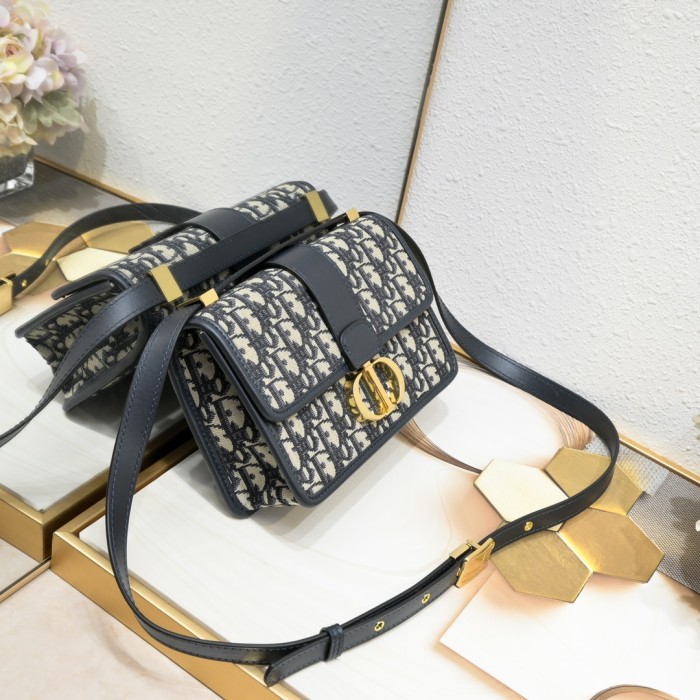 Small 30 Montaigne Bag Blue print 1002 XB081 21.5cm