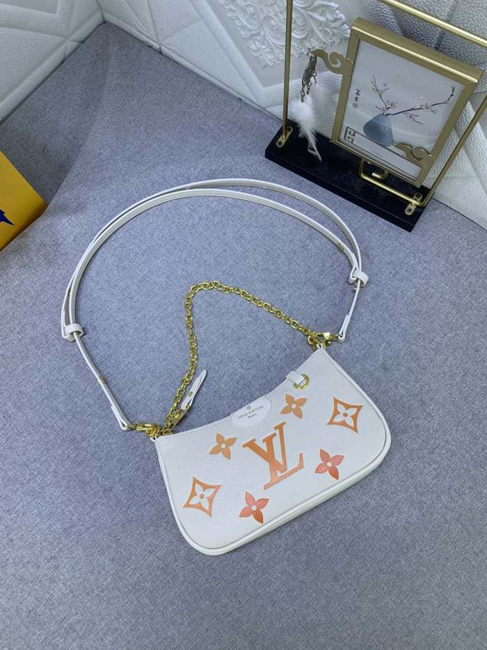 LV Easy Pouch On Strap Beige print M80349 MQ051 19cm