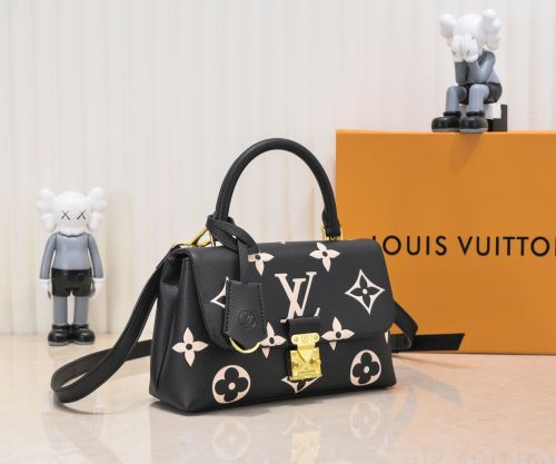 LV Madeleine Bag Black color print M45976 XX061 24-30cm
