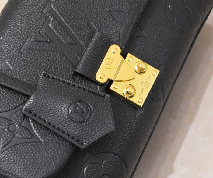 LV Madeleine Bag Black embossing M45976 XX061 24-30cm