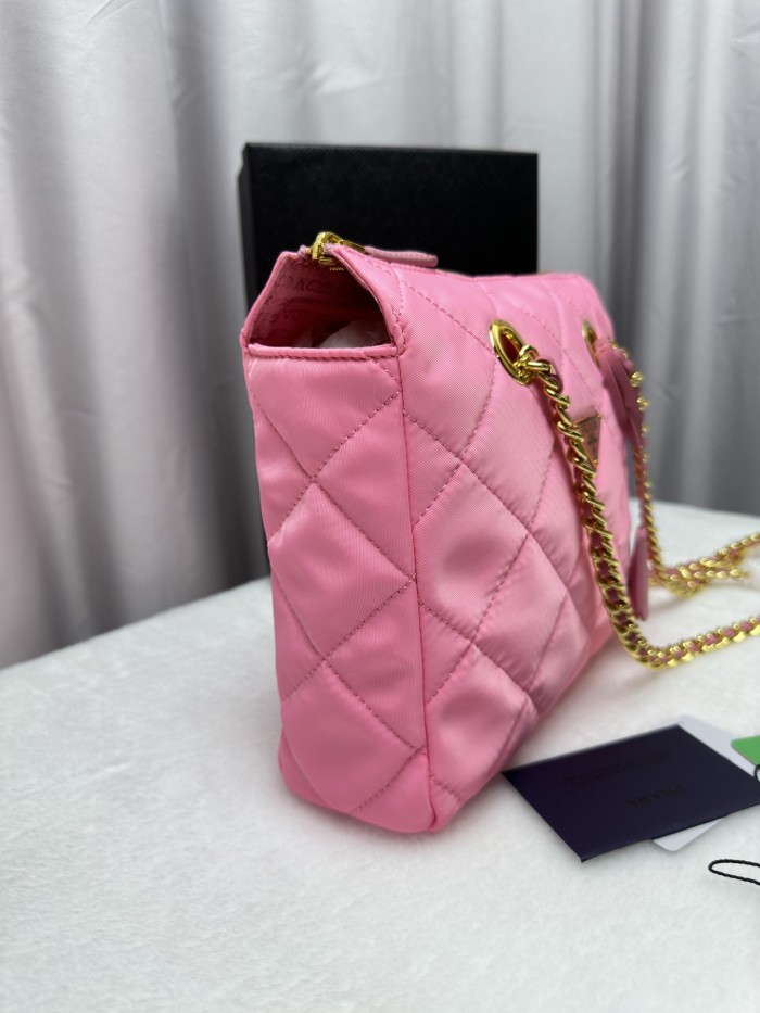 Prada Re-Nylon Tote Pink 1BG468 22PJ051 25cm