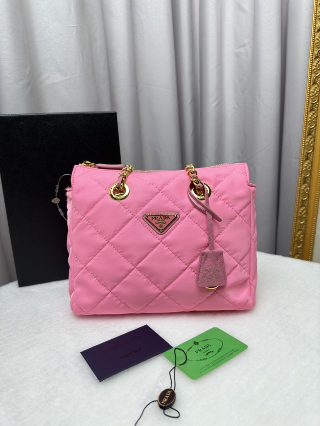 Prada Re-Nylon Tote Pink 1BG468 22PJ051 25cm