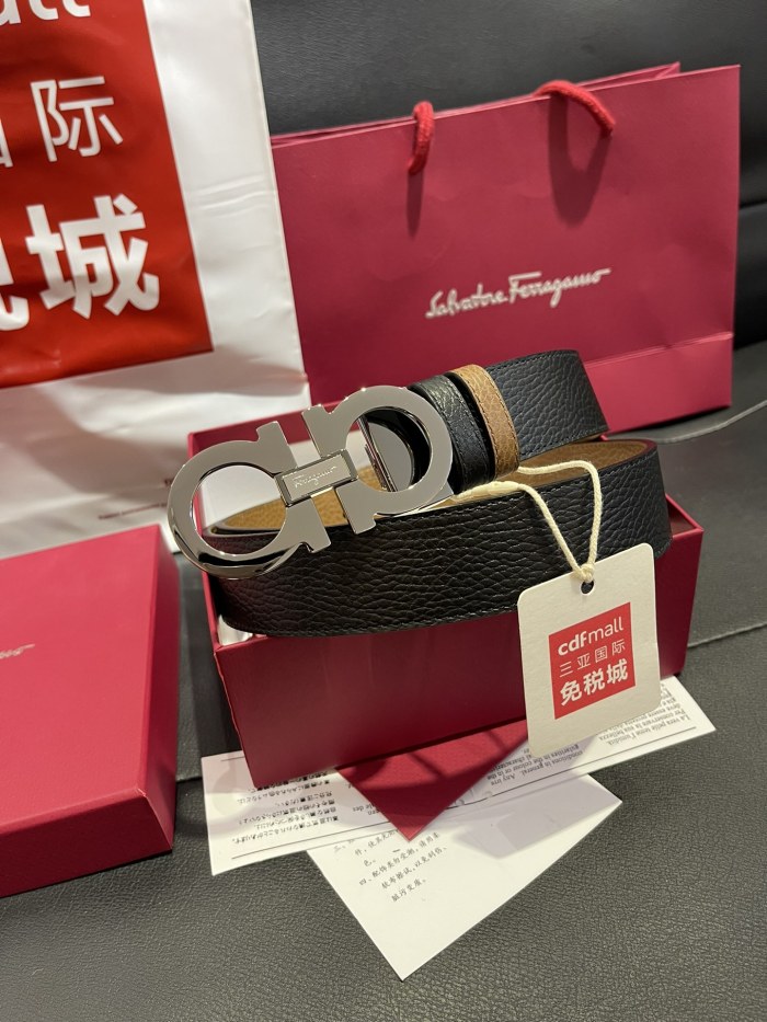 FERRAGAMO Belt 002 22PJ081 3.5cm