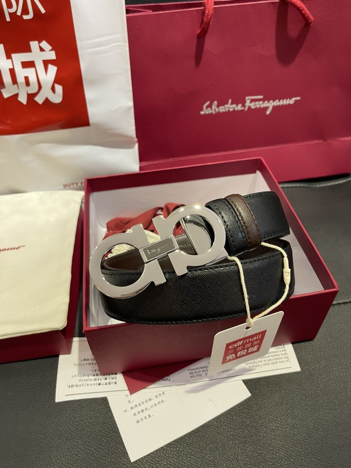 FERRAGAMO Belt 002 22PJ081 3.5cm