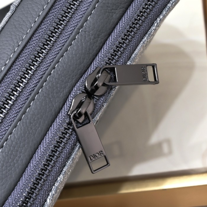 DIOR Camera Bag Gray print 8888 XB061 17cm