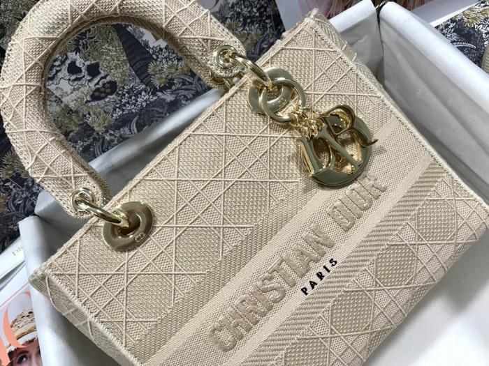 Dior Medium Lady D-Lite Bag M0565 LM003 24cm