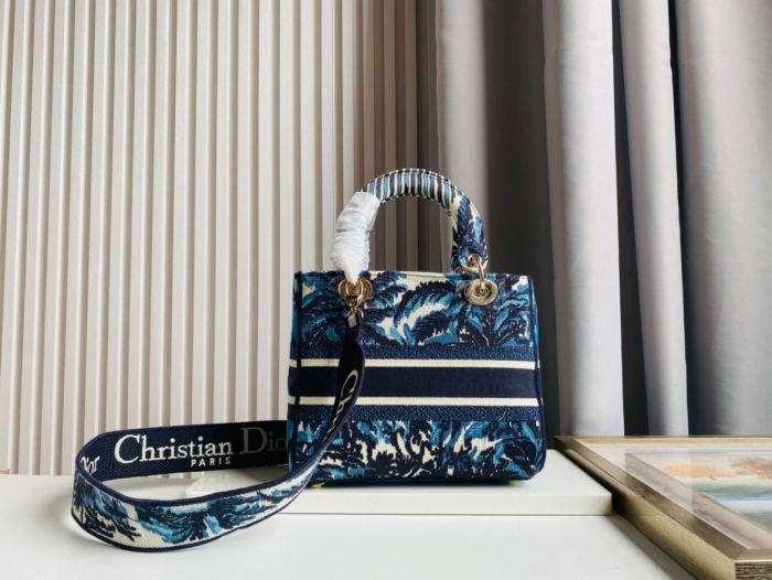 Dior Medium Lady D-Lite Bag M0565 LM003 24cm