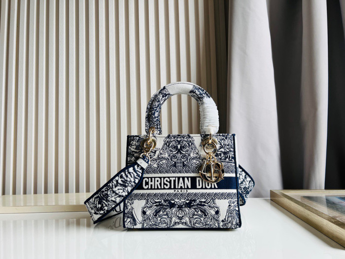 Dior Medium Lady D-Lite Bag M0565 LM003 24cm