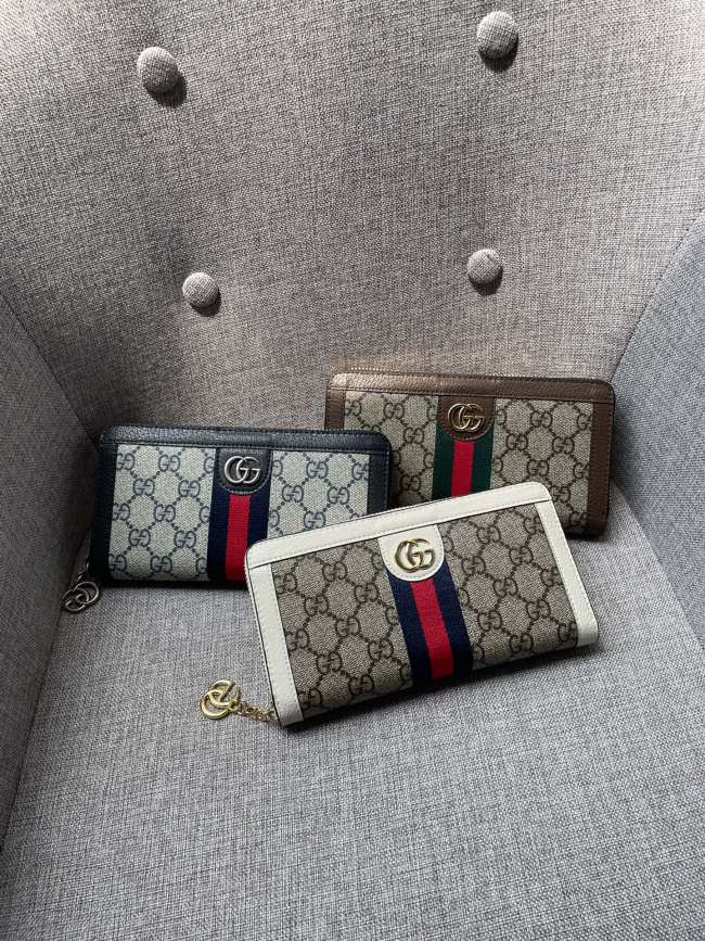 Ophidia GG Zip Around Wallet 523154 XL08 19cm