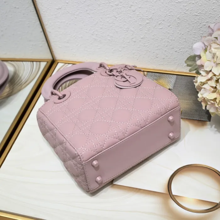 Small Lady Dior My ABCDior Bag Purple Matte 2022 LM061 20cm