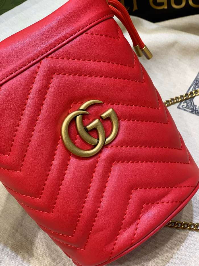 GG Marmont Mini Bucket bag 575163 LM051 19cm