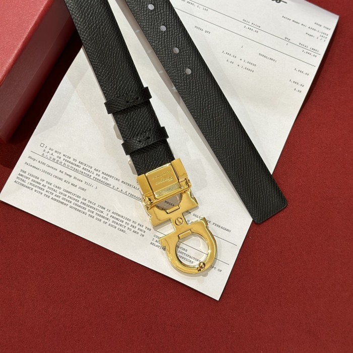 FERRAGAMO Belt 005 22PJ081 2.5cm