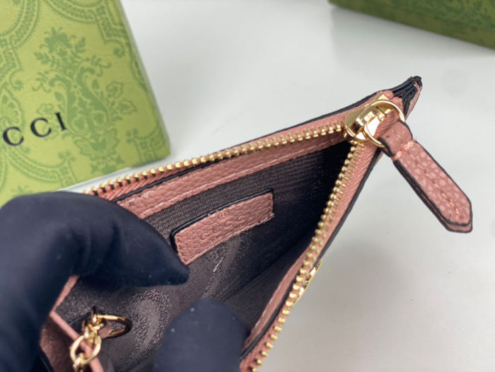 Gucci Zipper Card holder 701070 LM06 12.5cm