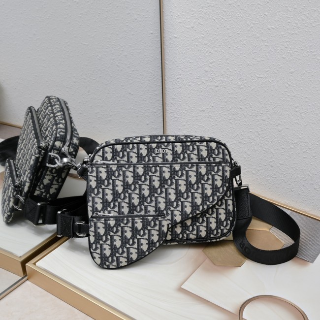 Dior Saddle Triple Pouch 7711 LM002 25cm